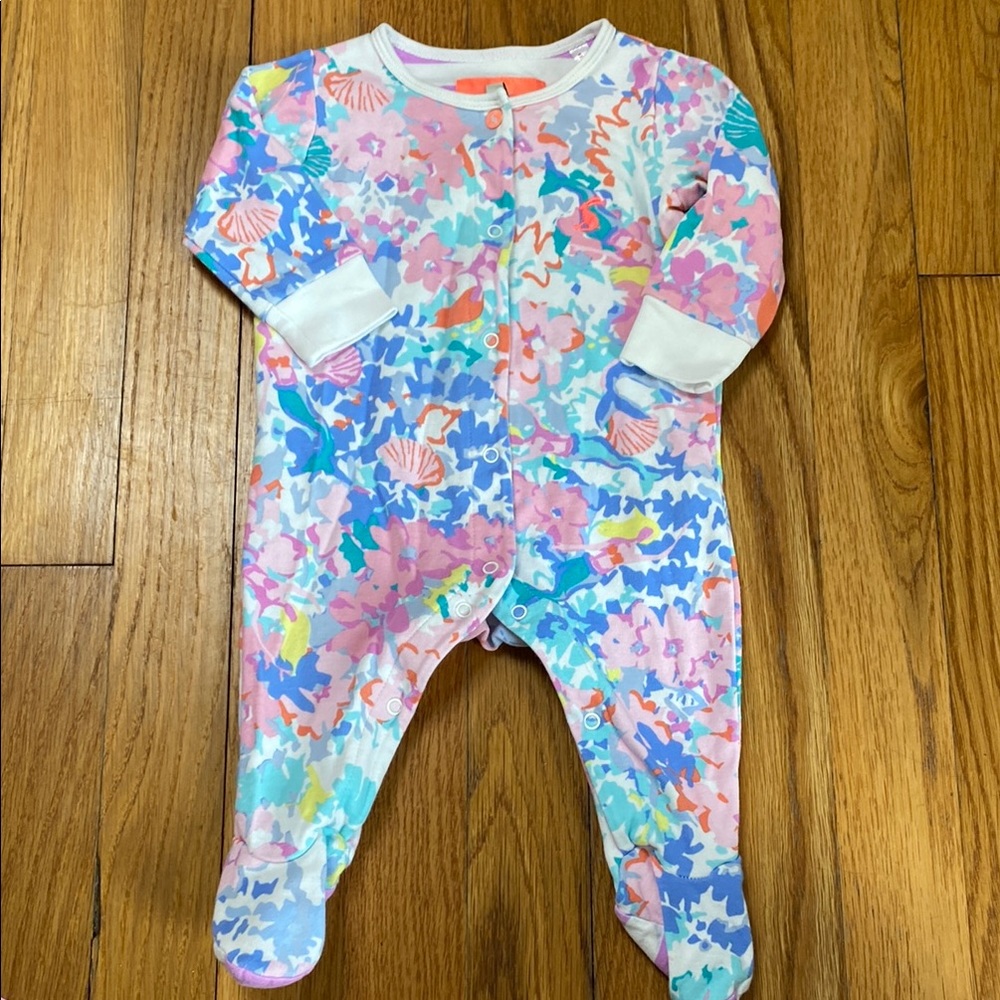Joules Floral Baby Pajamas